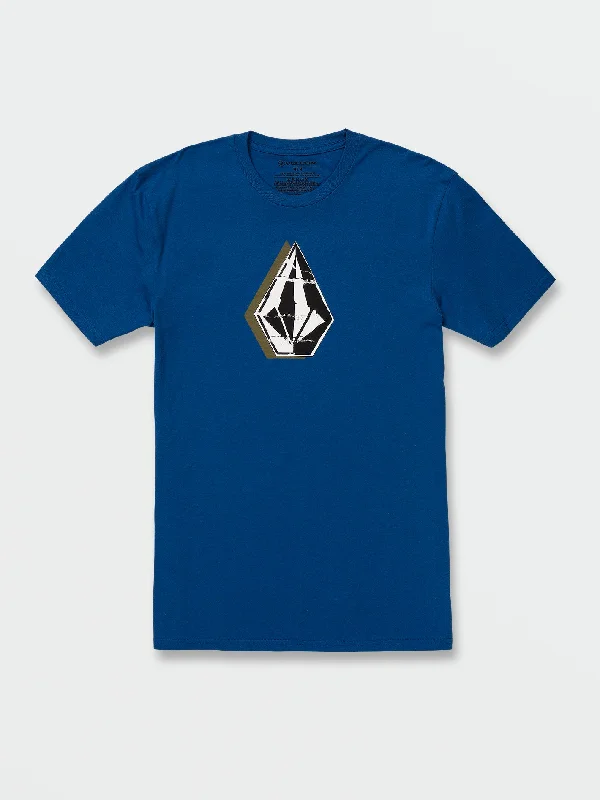 short sleeve t-shirt with bold graphics -Slightly Removed Short Sleeve Tee - Royal