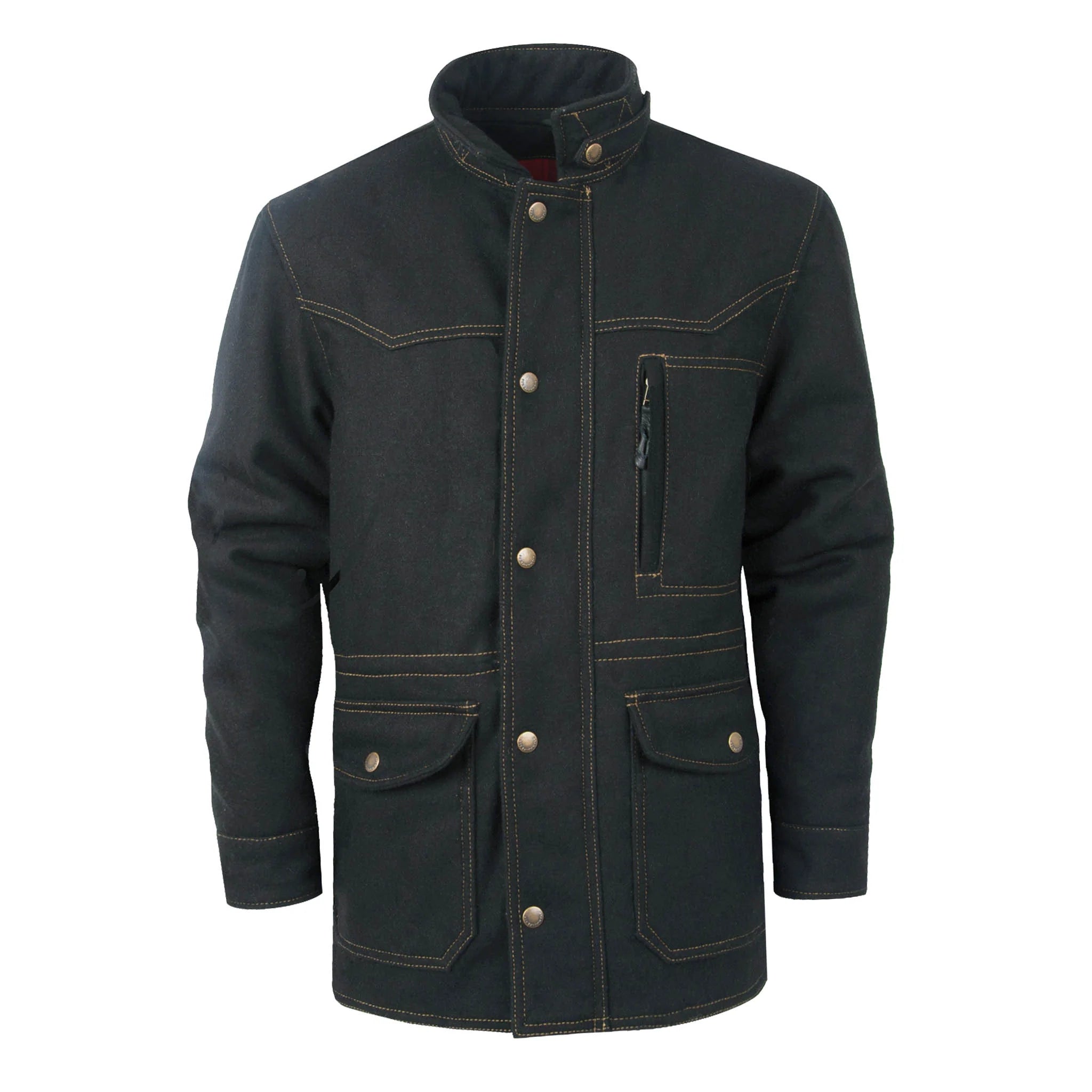 women’s cold weather coat-STS Ranchwear Men's Grandale Jacket in Black