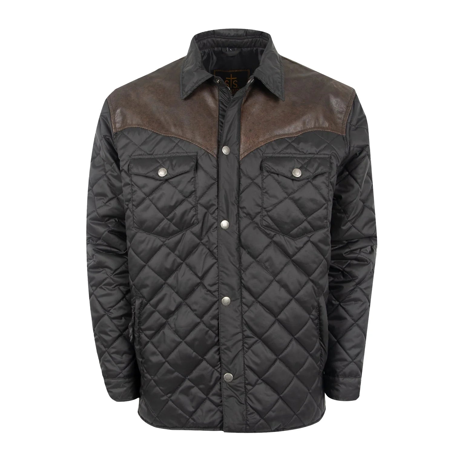 stylish fleece jacket for winter-STS Ranchwear Men's Ransom Jacket in Black