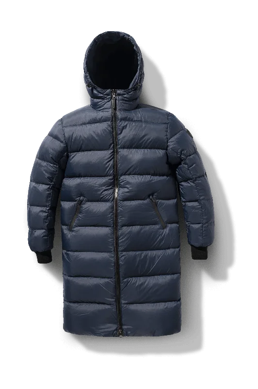 men’s warm jacket for fall-Wayland Men's Long Reversible Puffer