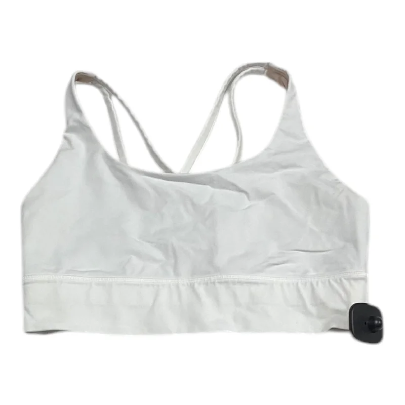 loose fit short sleeve workout shirt -Athletic Bra By Lululemon In White, Size: 10