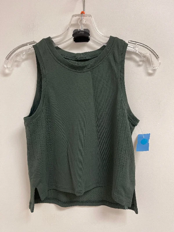 short sleeve t-shirt with retro print -Athletic Tank Top By Lululemon In Green, Size: 2