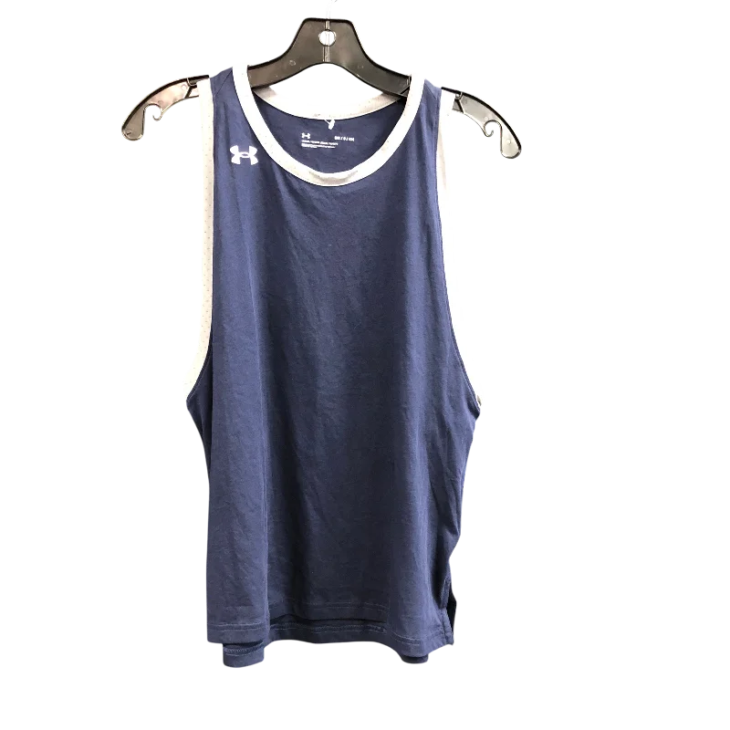 relaxed fit short sleeve t-shirt for kids -Athletic Tank Top By Under Armour In Blue & Grey, Size: S