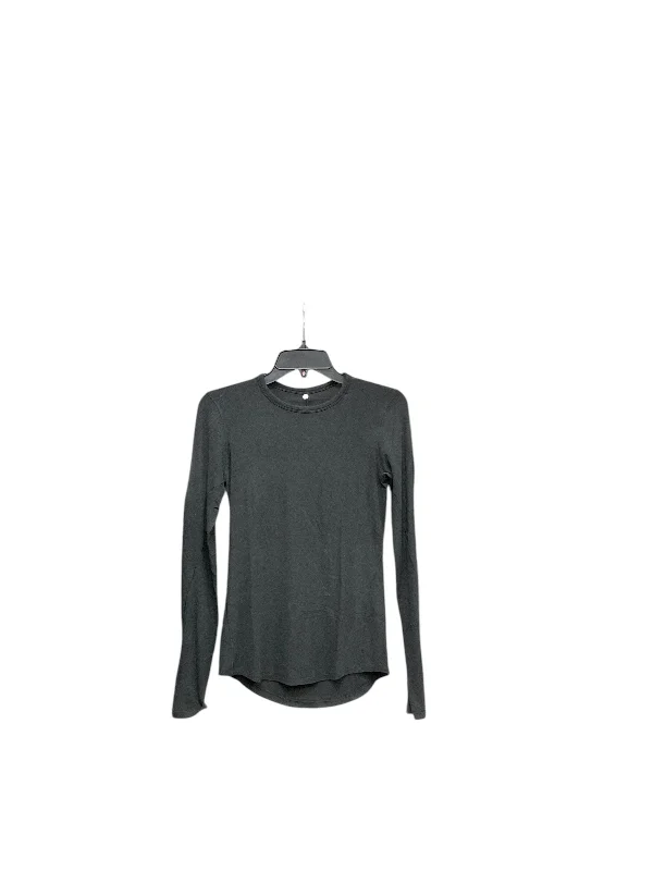 classic short sleeve button-down shirt -Athletic Top Long Sleeve Crewneck By Lululemon In Black, Size: 6