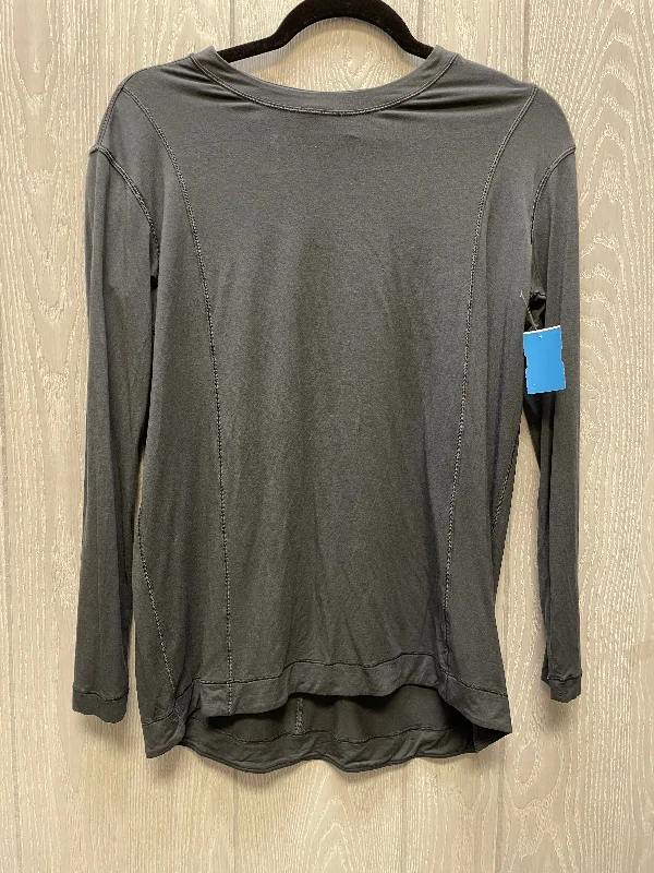 soft short sleeve top for leisure -Athletic Top Long Sleeve Crewneck By Lululemon In Grey, Size: Xs