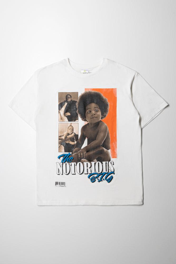 summer short sleeve t-shirt for gym -Biggie Oversized Short Sleeve T-Shirt White