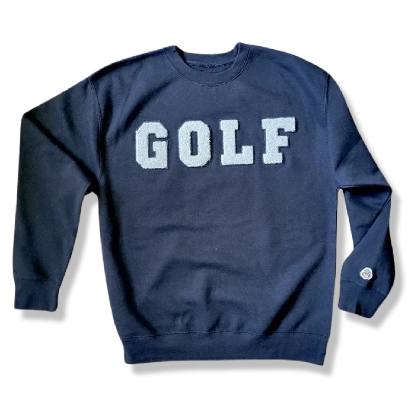 summer short sleeve shirt for daily wear -Black GOLF Sweatshirt