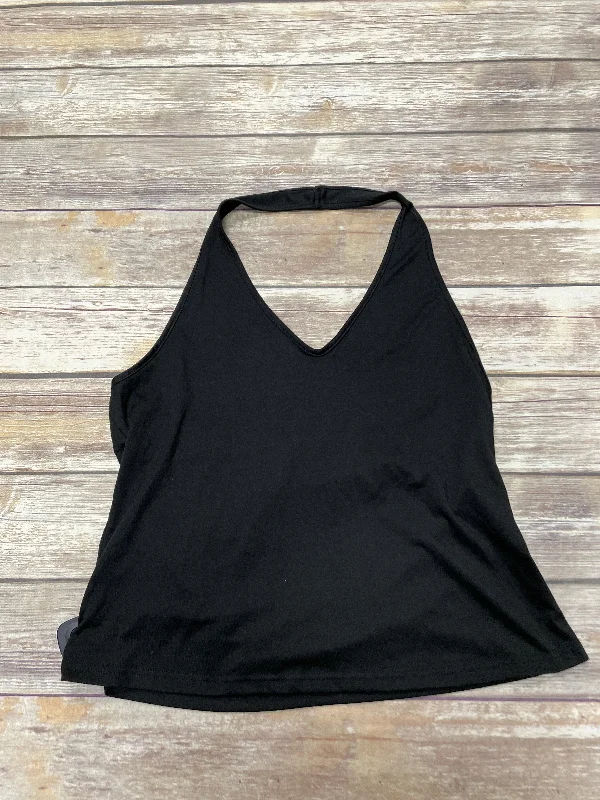 comfy short sleeve t-shirt for sports -Black Top Sleeveless Shein, Size 3x