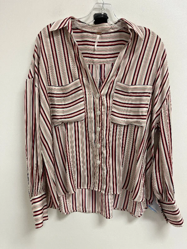 short sleeve t-shirt for running activities -Blouse Long Sleeve By Free People In Multi-colored, Size: S