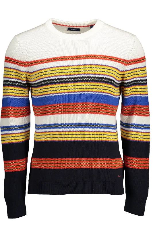 lightweight sweater for spring-Gant Elegant Long-Sleeved  Crew-Neck Men's Sweater