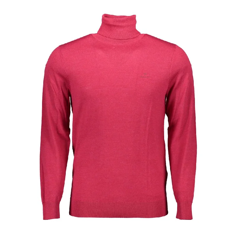 wool blend sweater for winter-Gant Elegant  Turtleneck Sweater in Pure Men's Wool