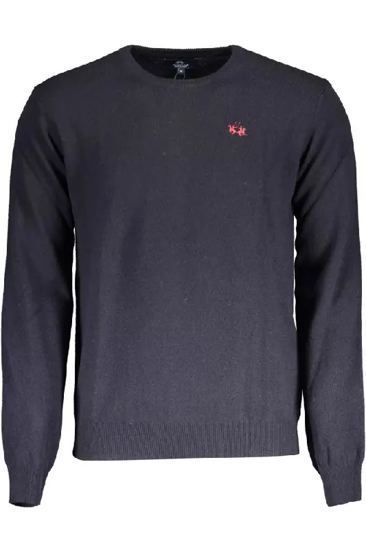 elegant sweater for office wear-La Martina Elegant  Wool-Blend Sweater for Men's Men