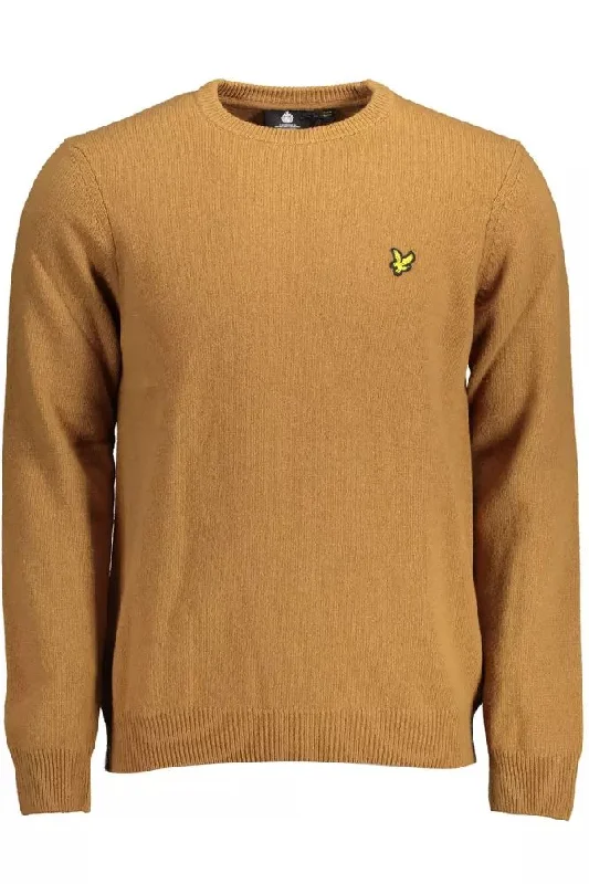 men's long sleeve sweater-Lyle & Scott Classic Wool Blend  Men's Sweater