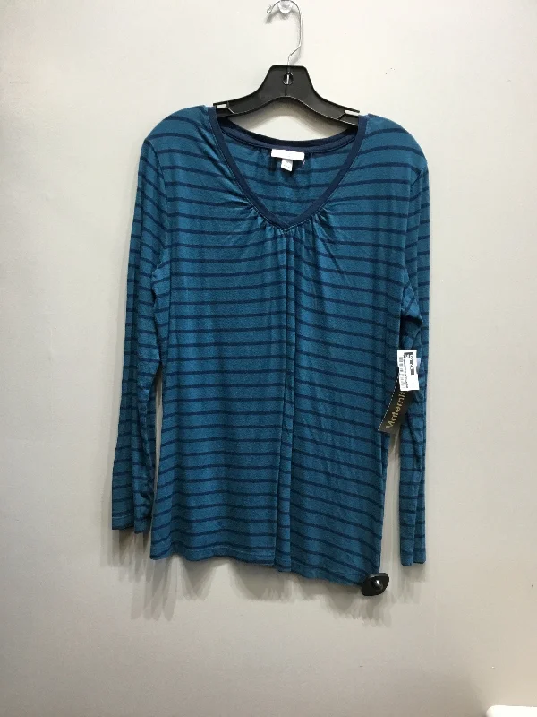 short sleeve t-shirt with geometric print -Maternity Top Long Sleeve By Liz Lange Maternity  Size: 2x