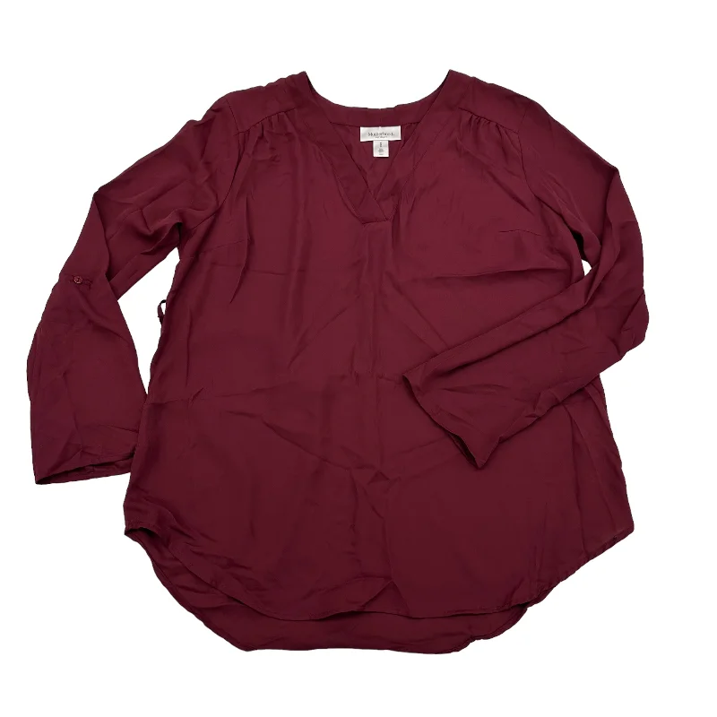 versatile short sleeve shirt for layering -Maternity Top Long Sleeve By Motherhood  Size: M