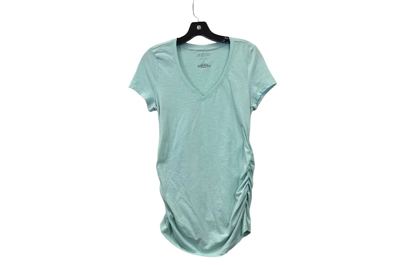 stylish fitted short sleeve t-shirt for women -Maternity Top Short Sleeve By A Glow  Size: S