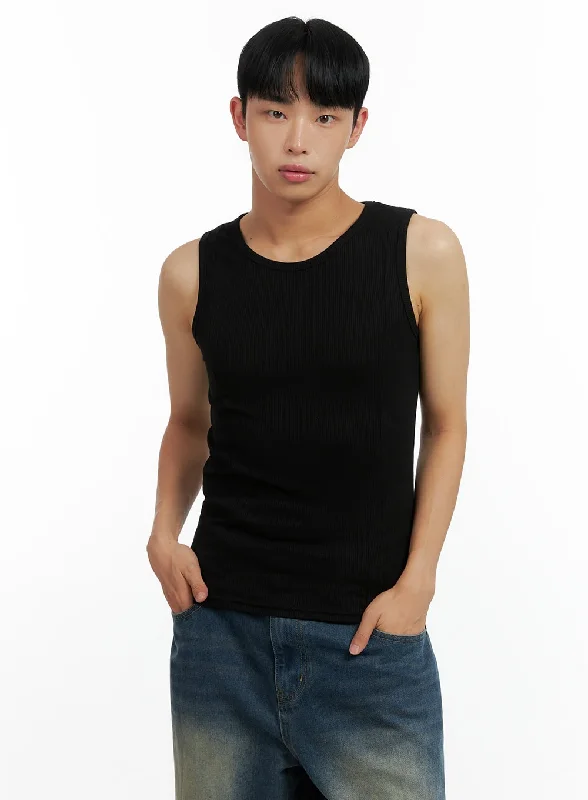 men’s short sleeve polo t-shirt for sports -Men's Cotton Tank Top CL429