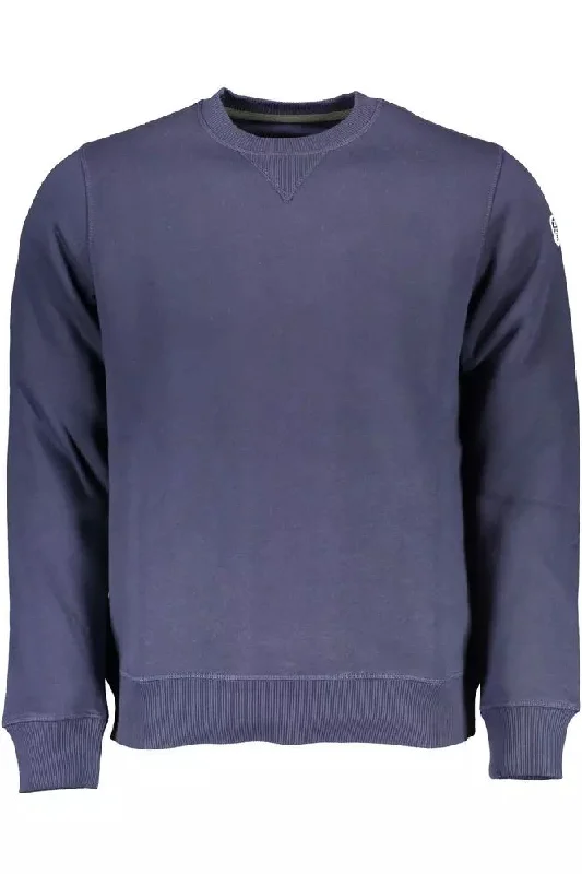 casual sweater for men-North Sails Chic  Crewneck Sweater with Logo Men's Detail