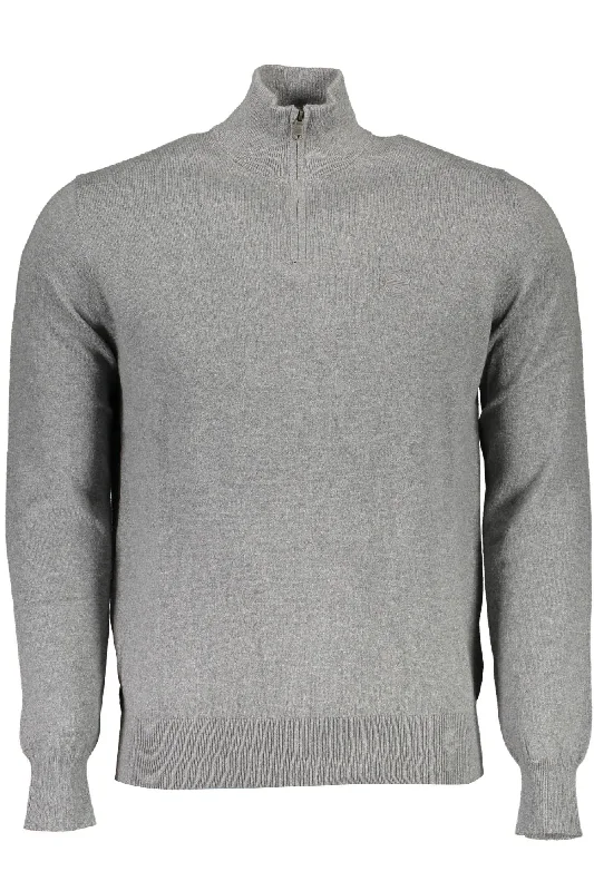 slim fit wool sweater-North Sails Eco-Conscious Half Zip Long Sleeve Men's Sweater