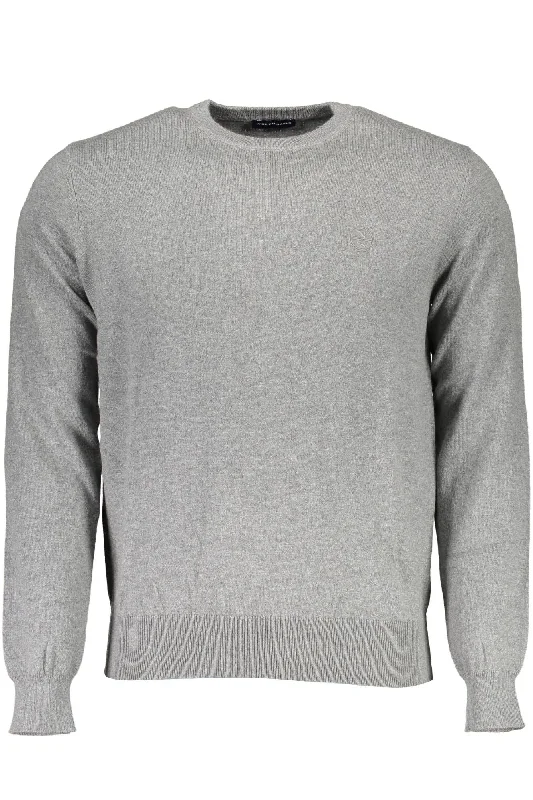 wool sweater with lace detail-North Sails Eco-Conscious  Knit Sweater With Logo Men's Detail