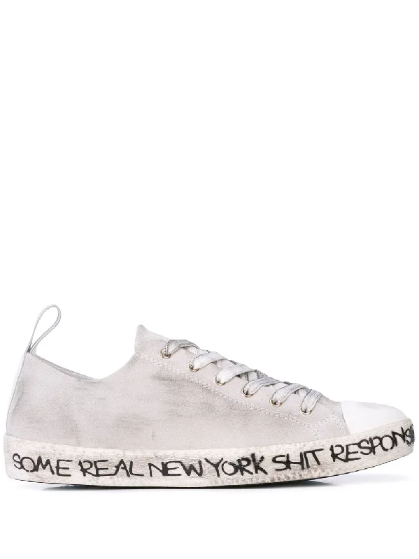 short sleeve t-shirt with motivational messages -SOME REAL NEW YORK SHIT SNEAKER WHITE