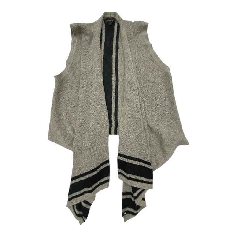 loose fit short sleeve t-shirt for everyday use -Sweater Cardigan By Banana Republic In Black & Grey, Size: L