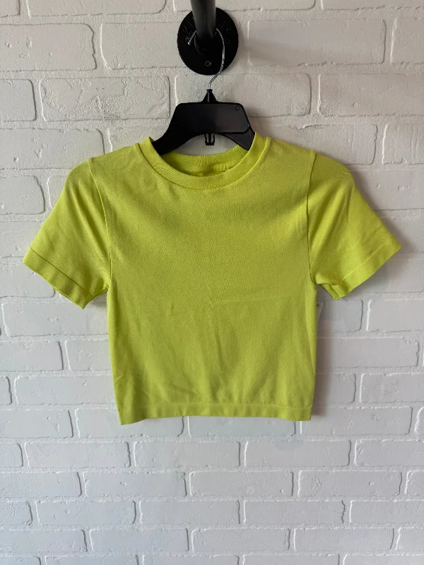 high-end short sleeve casual shirt -Top Short Sleeve By A New Day In Green, Size: S