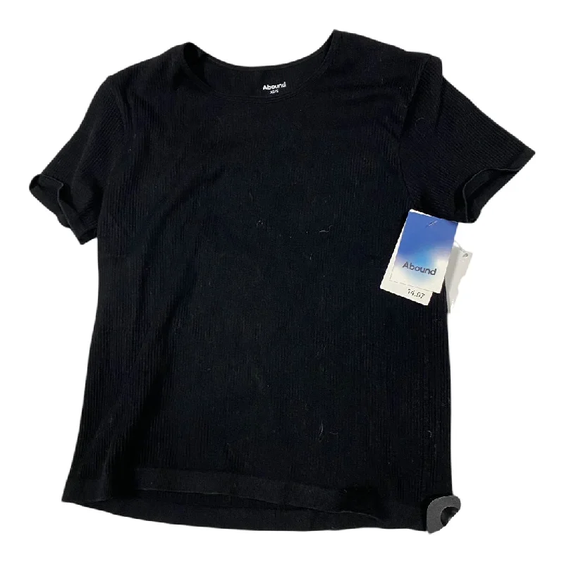 loose fit short sleeve t-shirt for everyday use -Top Short Sleeve By Abound In Black, Size: Xs