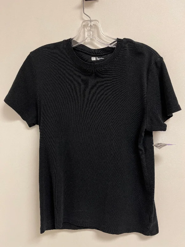 comfortable short sleeve t-shirt for lounging -Top Short Sleeve By Gap In Black, Size: Xl