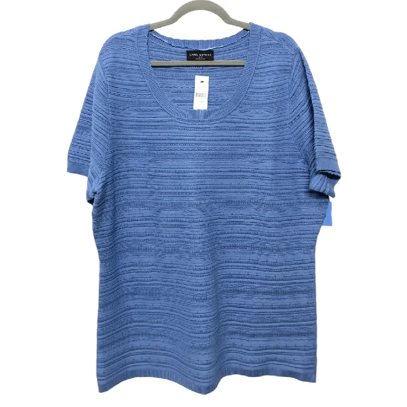 basic short sleeve t-shirt for men -Top Short Sleeve By Lane Bryant In Blue, Size: 2x