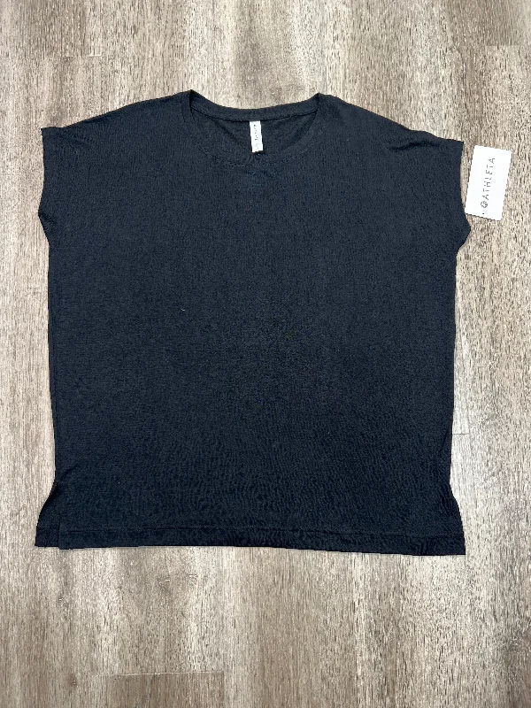 short sleeve t-shirt for running activities -Top Sleeveless By Athleta In Black, Size: Xs