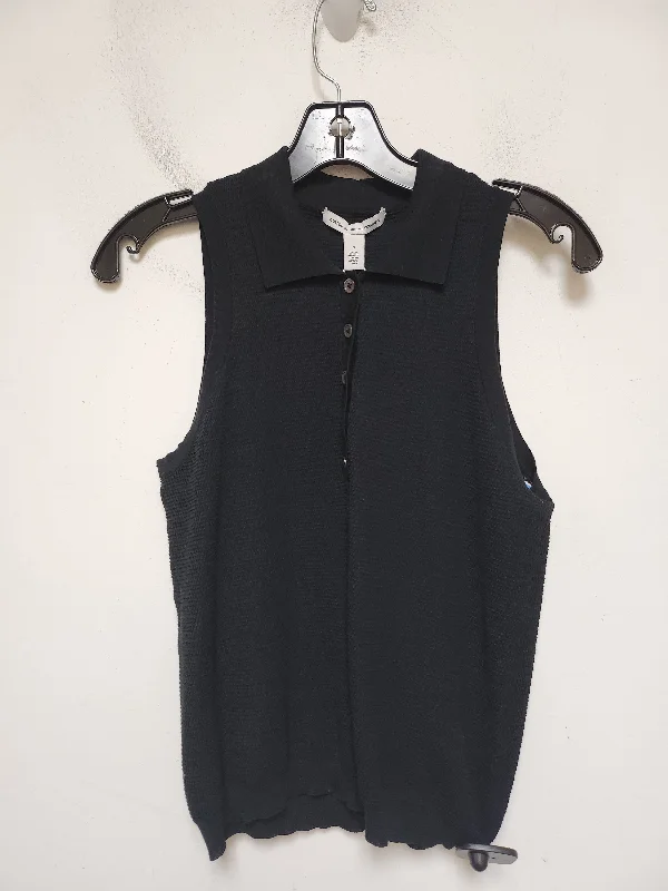 summer-ready graphic short sleeve t-shirt -Top Sleeveless By Autumn Cashmere In Black, Size: S