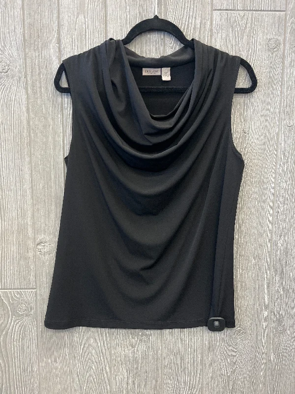 short sleeve t-shirt for casual Fridays -Top Sleeveless By Chicos In Black, Size: M