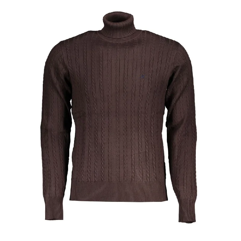 women's knit sweater for casual wear-U.S. Grand Polo Elegant Turtleneck Men's Men's Sweater