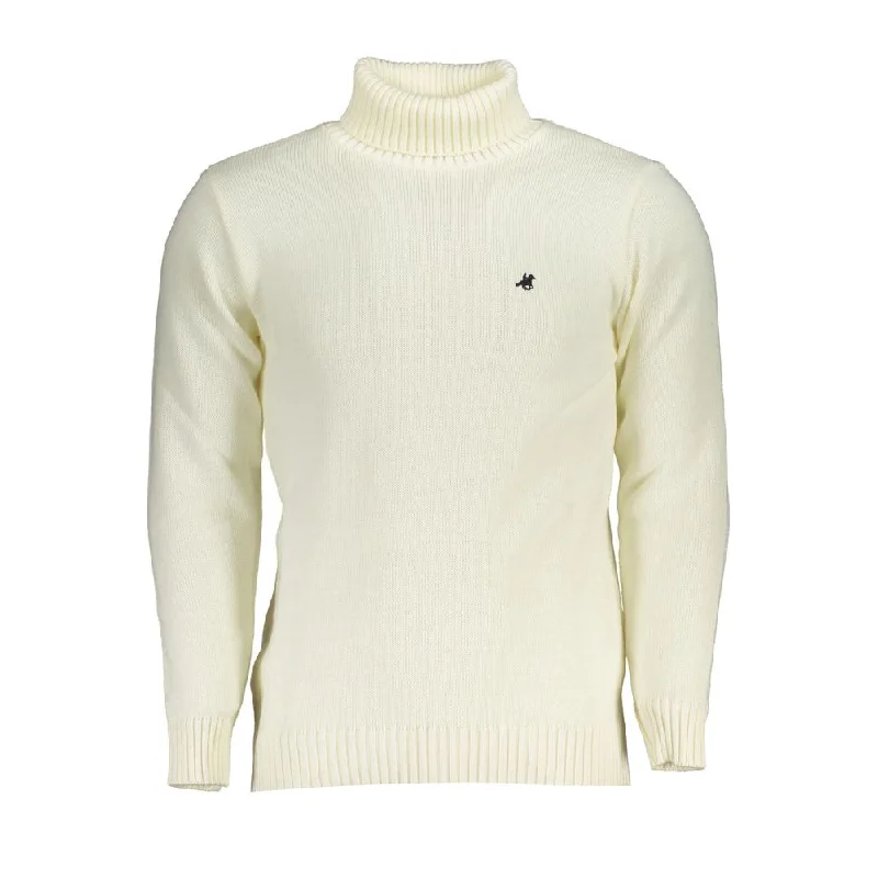 men's wool sweater with hood-U.S. Grand Polo Elegant Turtleneck Sweater with Embroide Men's Logo