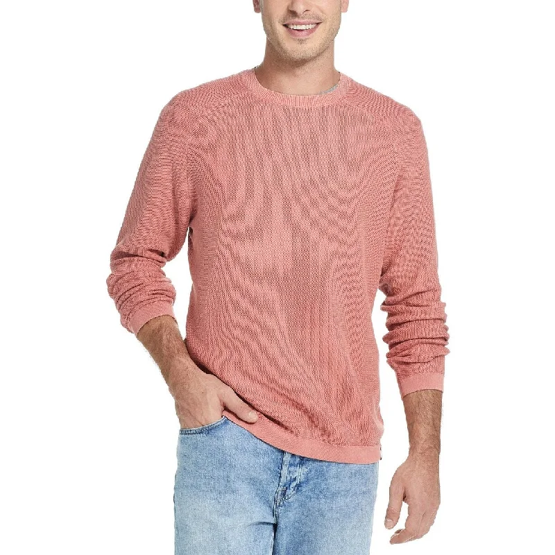 green wool sweater for men-Weatherproof Vintage Men's Stonewashed Sweater Pink Size Extra Large - X-Large