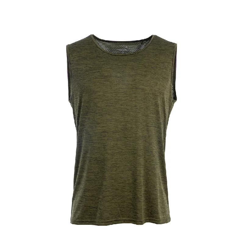 comfortable short sleeve blouse for women -Action Training Tank Top Men (Olive-Green)