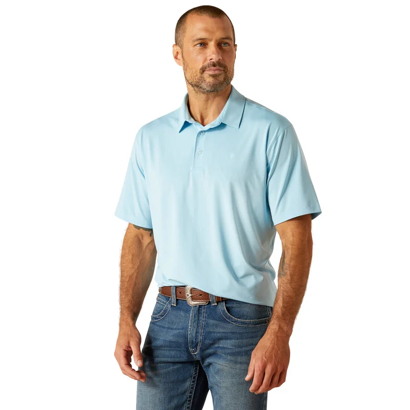 fashionable loose short sleeve shirt -'Ariat' Men's 360 Airflow Polo - Sheltering Sky