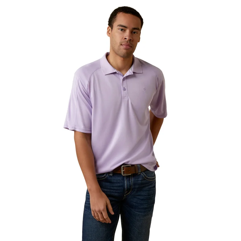 stylish short sleeve polo shirt for men -'Ariat' Men's AC Polo - Plum Shadow