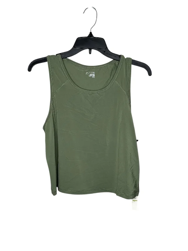 printed short sleeve shirt for casual outings -Athletic Tank Top By Aerie In Green, Size: M