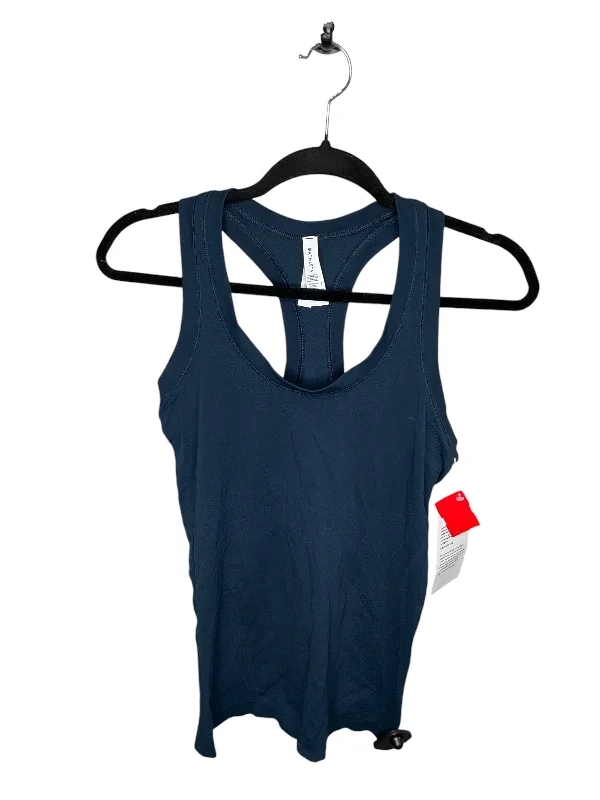 short sleeve t-shirt for light outdoor activity -Athletic Tank Top By Athleta In Blue, Size: S