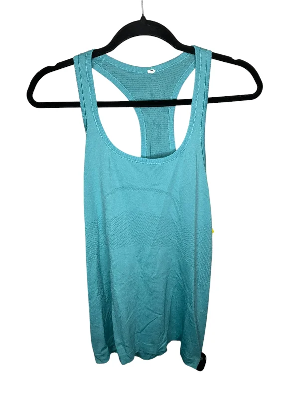 summer short sleeve t-shirt for women -Athletic Tank Top By Lululemon In Blue, Size: 10