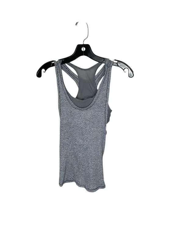 short sleeve shirt for the gym and workout -Athletic Tank Top By Lululemon In Grey, Size: Xs