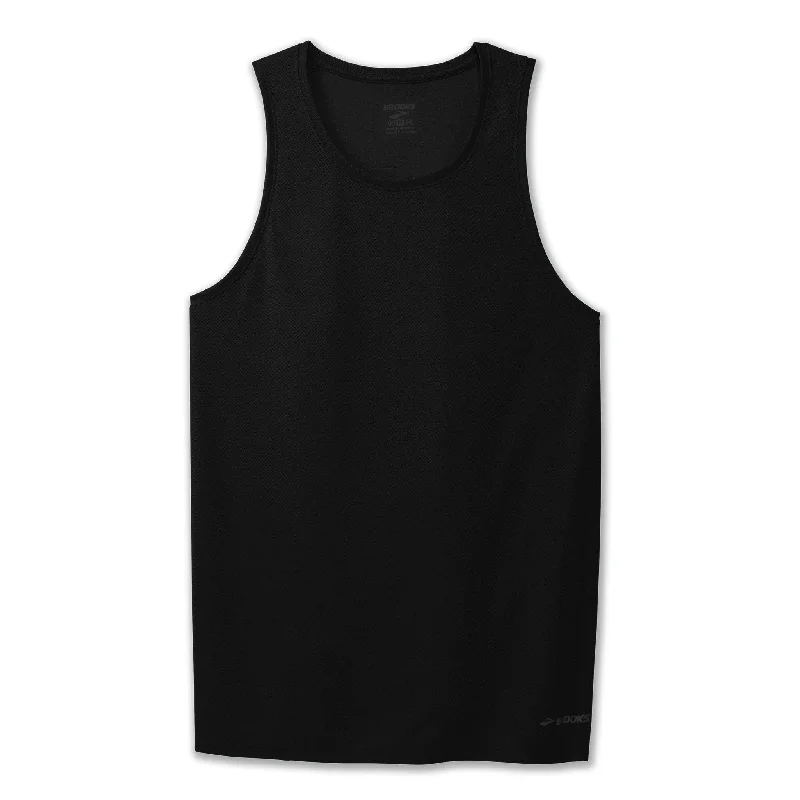 short sleeve t-shirt for running activities -Brooks Men's Podium Singlet Tank