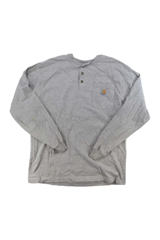 blouse with bow for women -Carhartt Mens Long Sleeve Henley Shirt