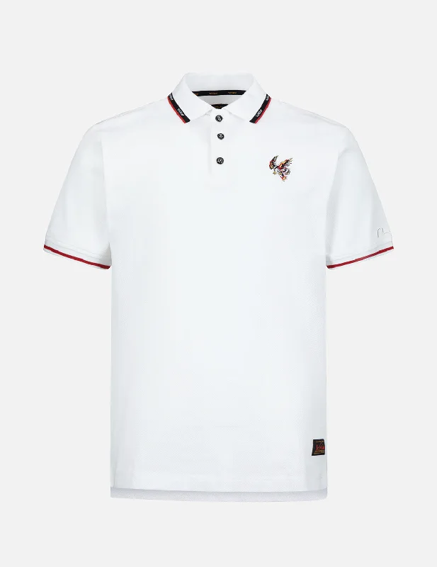 comfortable fit short sleeve workout t-shirt -Eagle Embroidery Polo Shirt