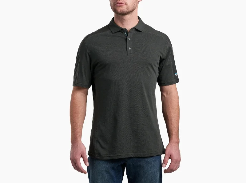 breathable short sleeve t-shirt for men -'Kuhl' Men's Brazen Kuhldry® Polo - Carbon