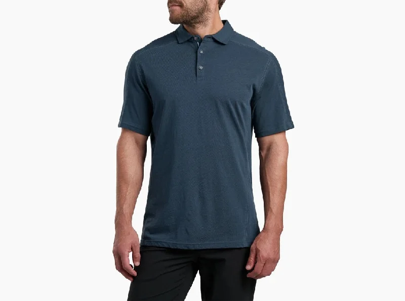 summer short sleeve t-shirt for gym -'Kuhl' Men's Brazen Kuhldry® Polo - Pirate Blue