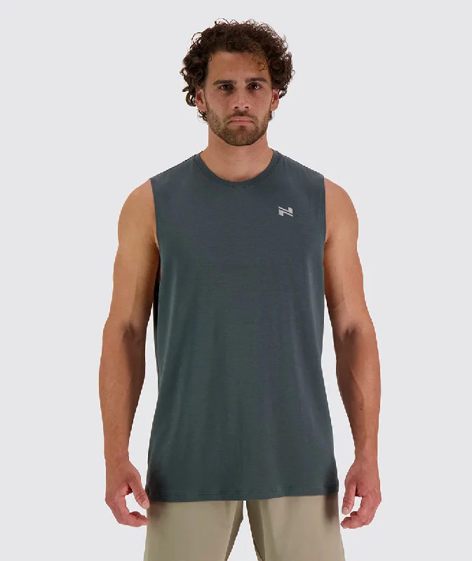 comfortable short sleeve cotton shirt -Men's Muscle Tank