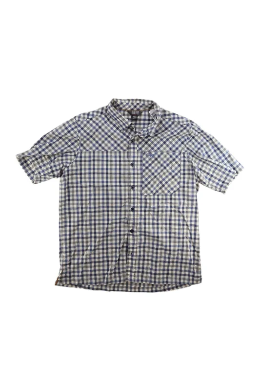 retro print shirt for men -Mens Outdoor Research Short Sleeve Button Up